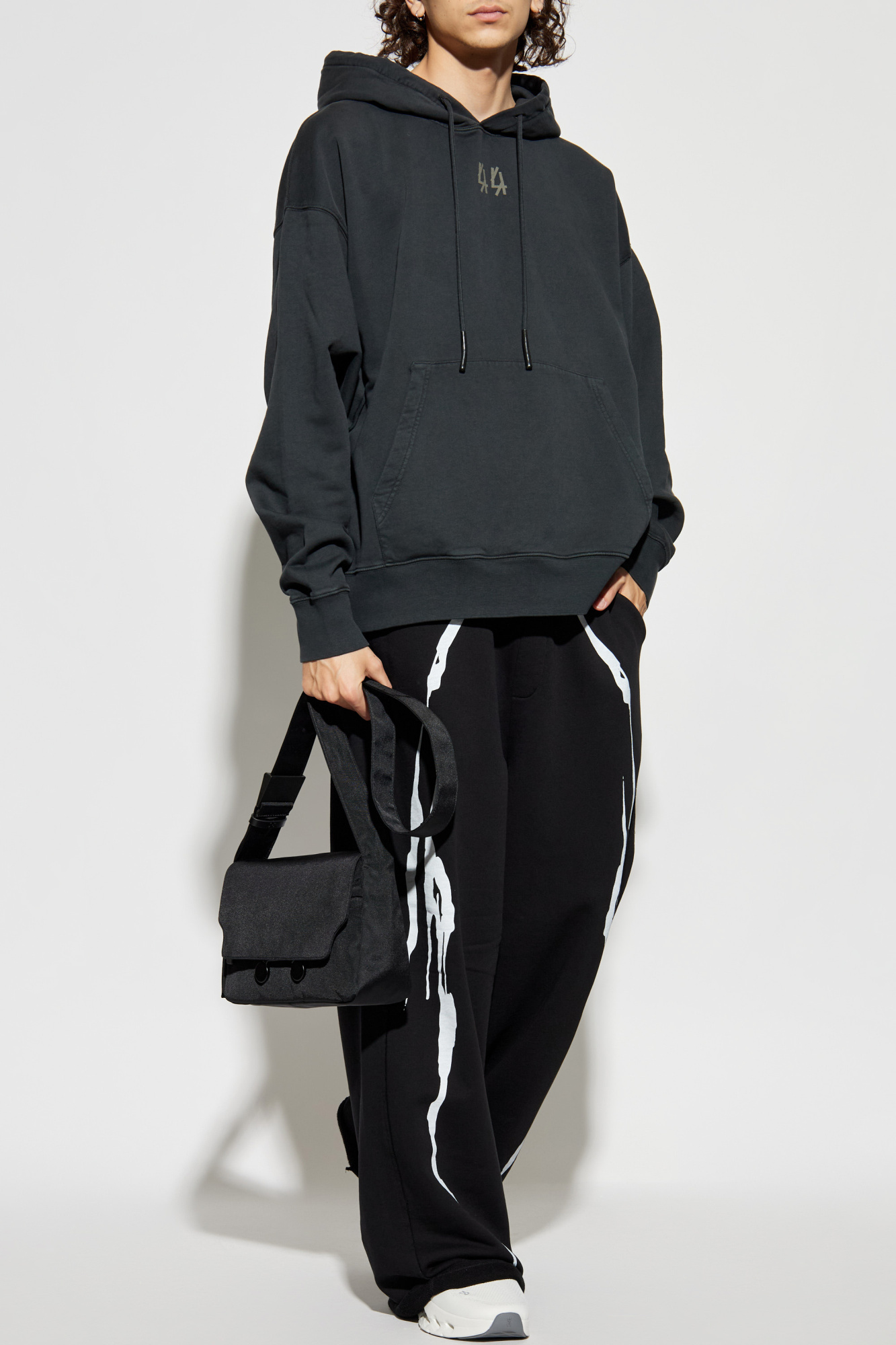 Grey Sweatshirt with logo 44 Label Group - Vitkac France